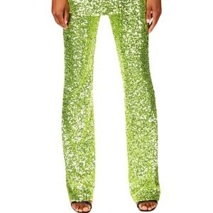 Sparkling Green Sequin Pants